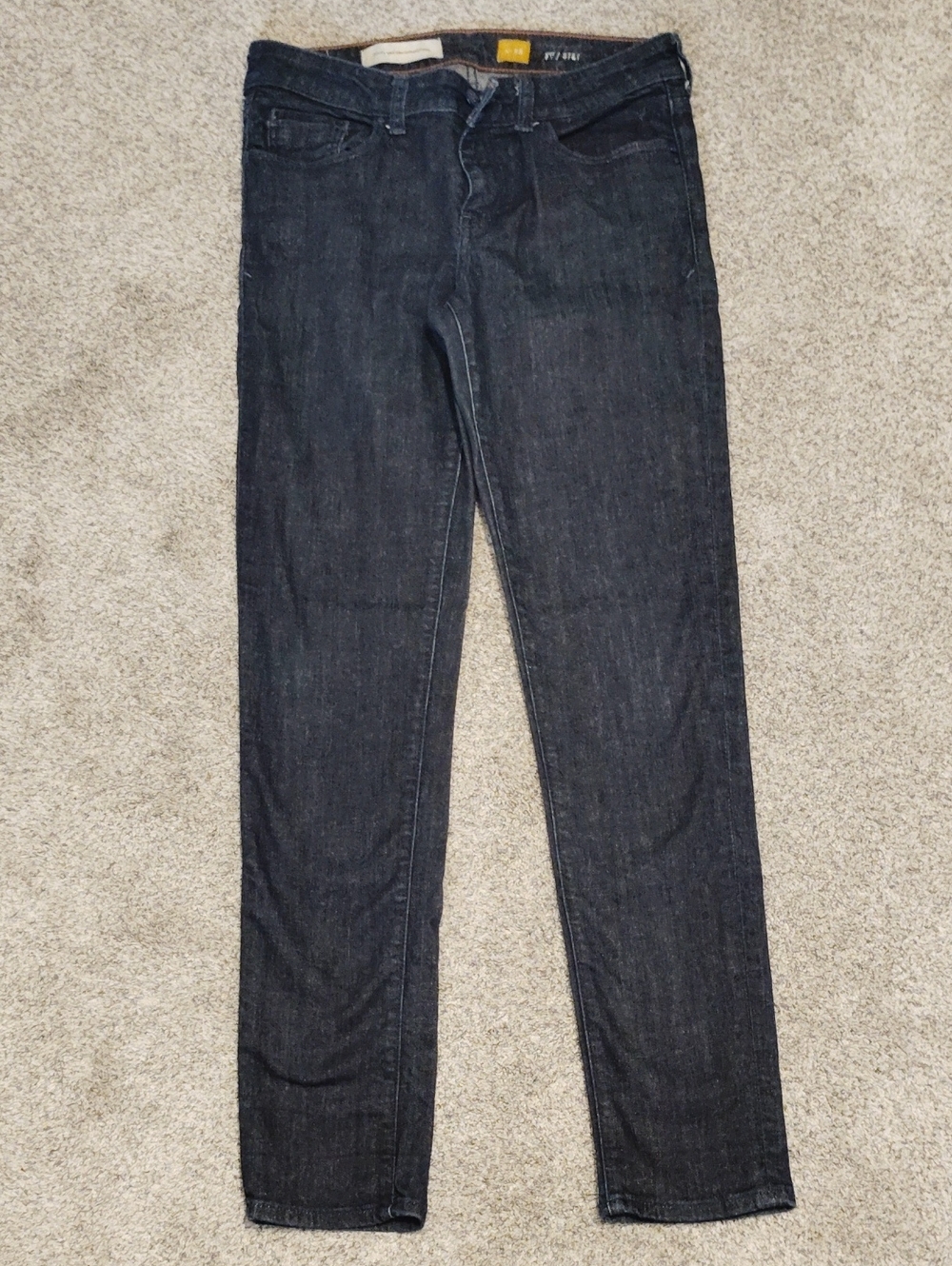 Pilcro and the Letterpress Dark Indigo Skinny Jeans